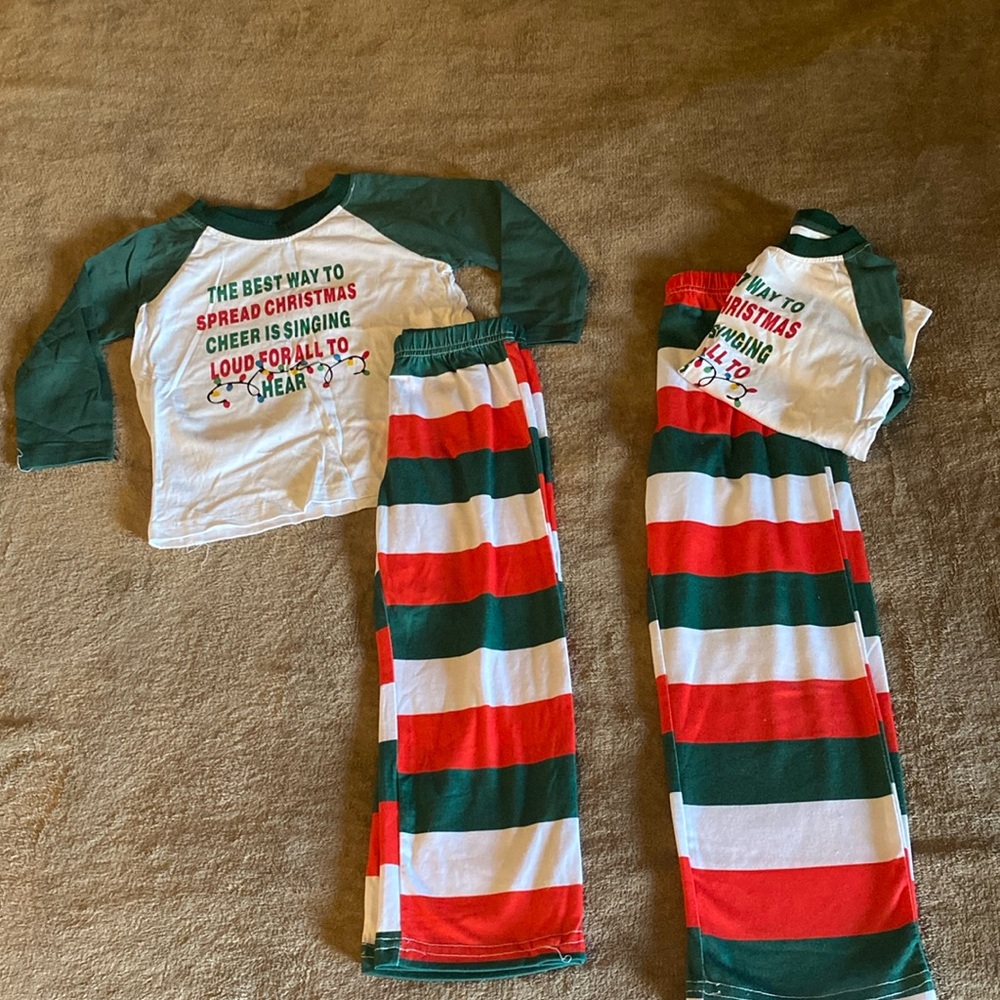 TWO children’s Christmas pj’s